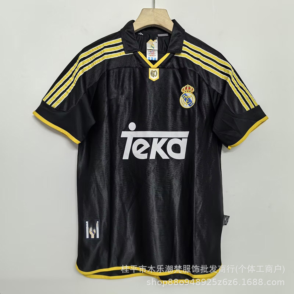 adidas x Real Madrid Retro 1999/00 Away Jersey Black