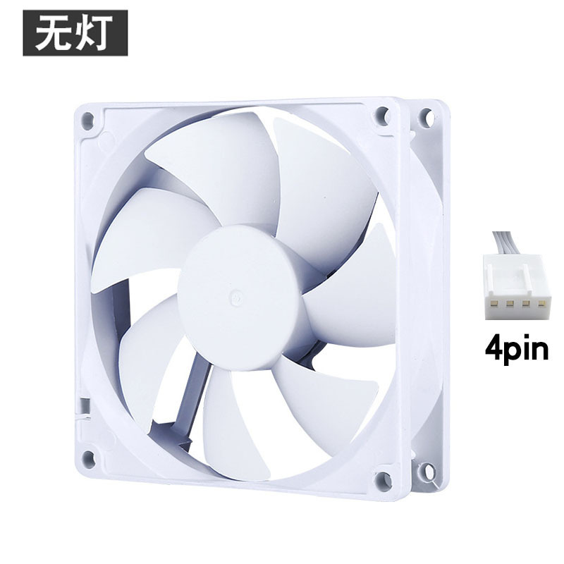 デスクトップ CPU 冷却ファン 9 センチメートルサイレント小型 4Pin ファン 3 ピンコンピュータ 4Pin 4 線式カラーライト pwm 温度制御|undefined