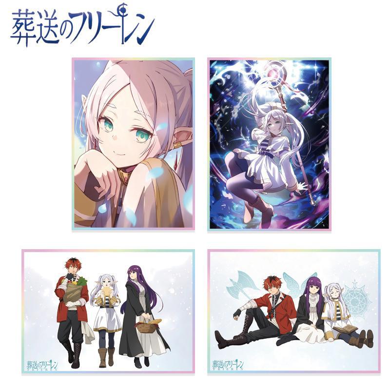 【Frieren's Funeral Color Paper High-Definition Printing Laser Edge Anime Acrylic Merchandise Support Wholesale】