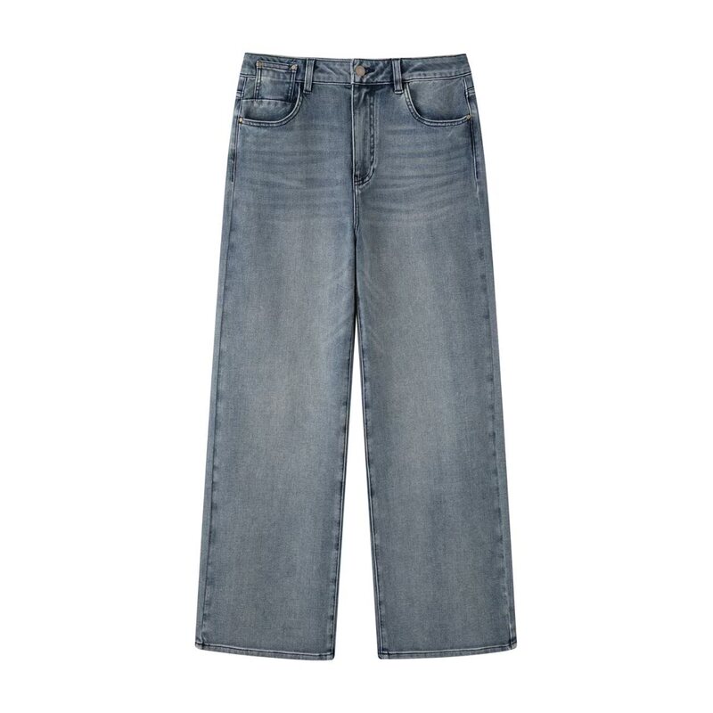 Versatile Wide-Leg Ag21H Straight Jeans Casual Version 2026 Slim 154 Summer New Women's High-Waisted Slimming Style Versatile Wide-Leg Ag21H Straight Jeans Casual Version 2026 Slim 154 Summer New Women's High-Waisted Slimming Style