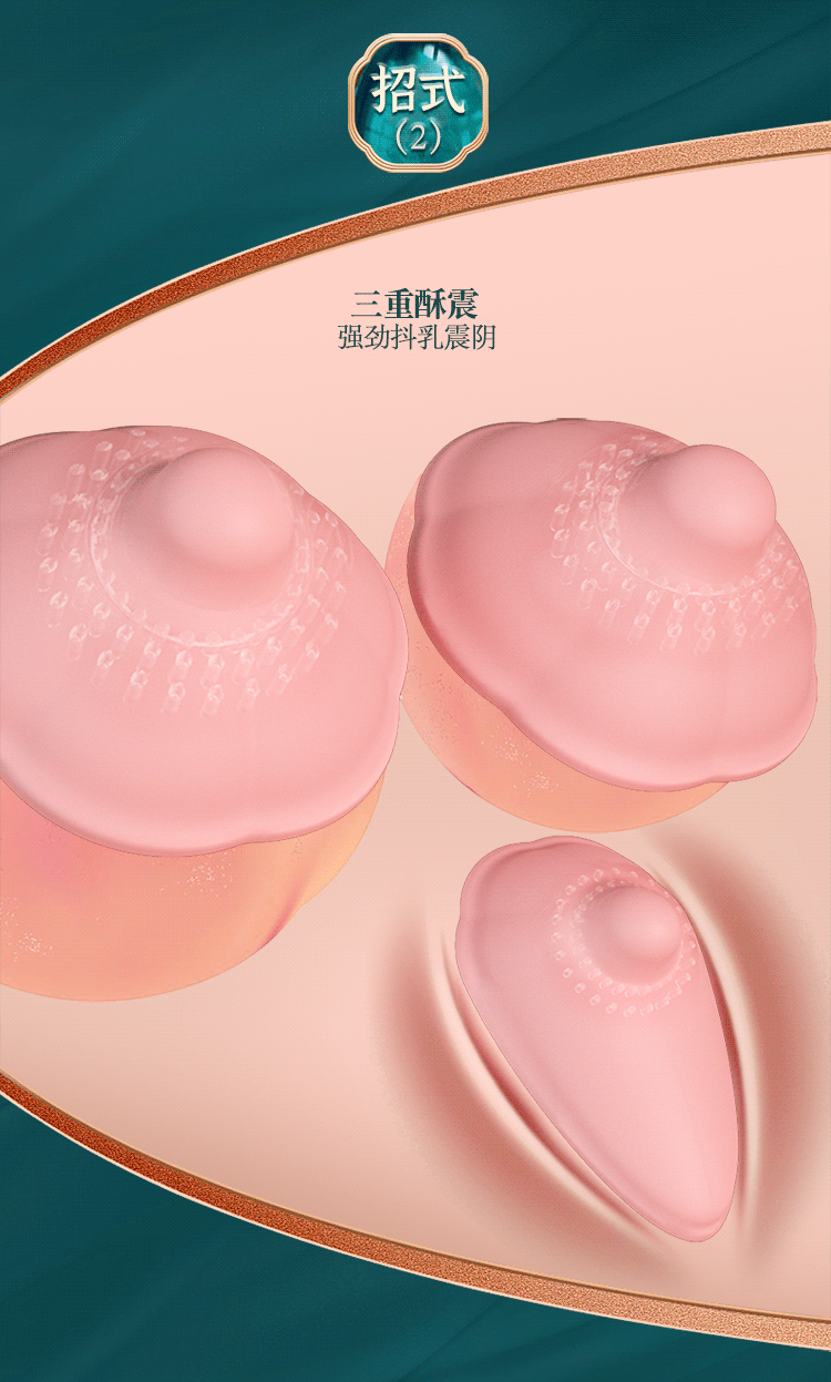 Wireless Remote Silicone Breast Massager with Vibrating Egg, Pink Mini Adult Toy — detail image 27