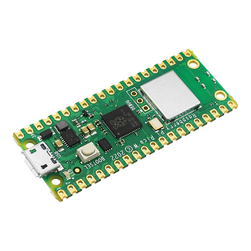 Плата разработки Raspberry Pi Pico W RP2040 с двухъядерным микроконтроллером, плата для программирования на Python, встроенный Wi‑Fi