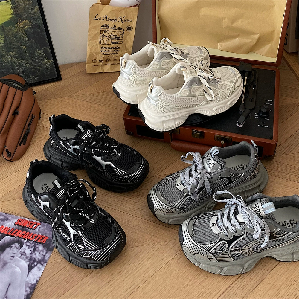 Высококачественные туфли Torre на толстой подошве, женская новая весенне-осенняя Горячая Женская обувь 2023 года, универсальные черные кроссовки в стиле ретро