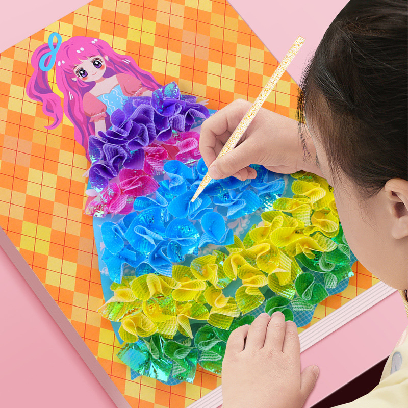 Children's Puzzle Poke Le Dream Princess DIY Dress-up Girl Sticker Creative Handmade Sticker Book for Girls Children's Puzzle Poke Le Dream Princess DIY Dress-up Girl Sticker Creative Handmade Sticker Book for Girls