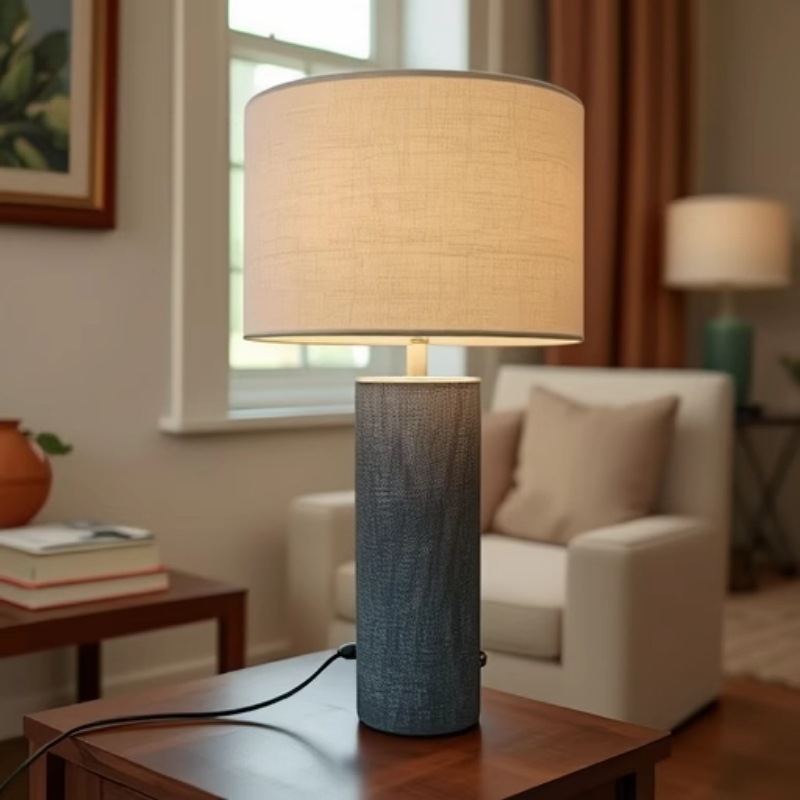 Nueva decoración moderna simple agujero lámpara de piedra estilo nórdico diseño creativo retro decoración de cabezal de cama