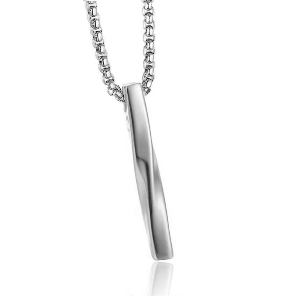 Plating Design Basic Modern Style Geometric Stainless Steel Plating Men's Pendant Necklace