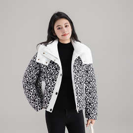 连帽棉衣女短款2026年新款秋冬小个子棉服外套加厚棉袄女装面包服