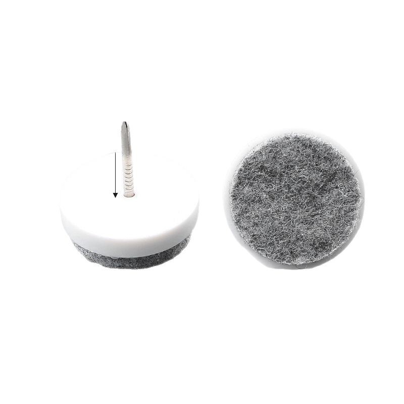24 ミリメートル * 24 プラスチックフェルトフット釘二層厚みのある耐摩耗性家具テーブルと椅子キャビネット防湿床アンチスクラッチフットパッド|undefined