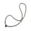 Small design magnetic necklace heart shaped from pearl, trend of season