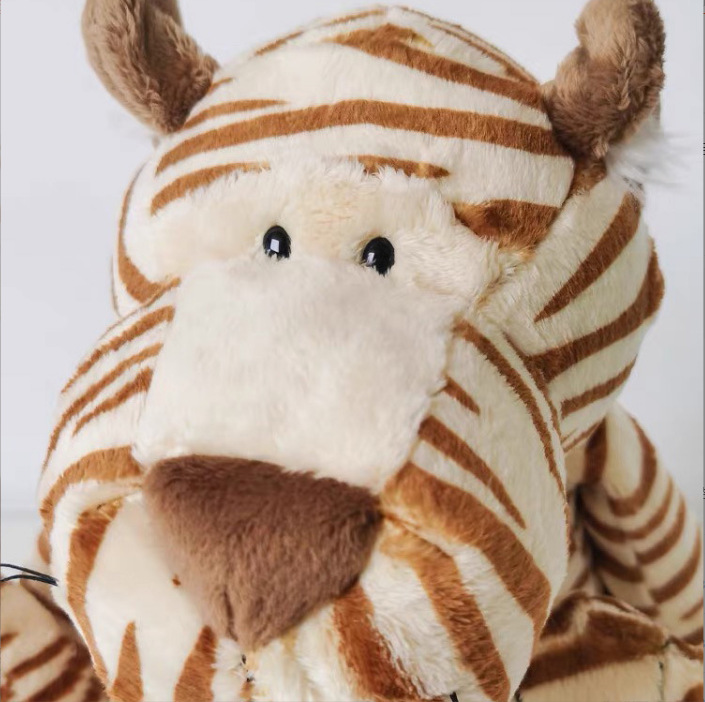 Comercio exterior bosque animal a rayas Tigre amarillo muñeca Tigre lindo juguete de peluche Ragdoll muñeca transfronteriza al por mayor