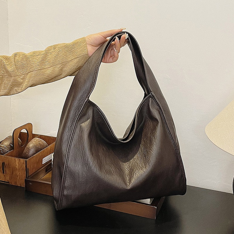 Bolsa de comercio exterior transfronteriza explosiva bolsa de moda y ocio bolso de hombro de mujer Pupi bolso tote de gran capacidad bolsa axila de piel blanda