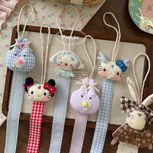 新款韩系卡通收纳绳可爱小熊发夹收纳神器少女房间装饰物手作挂饰