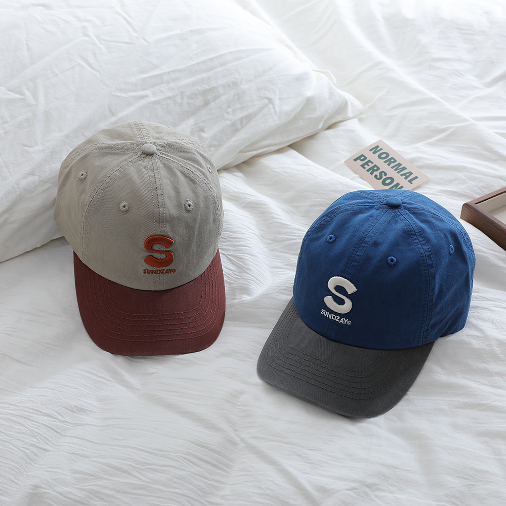 Sombreros de boca de pato para niños primavera y verano nuevo gorro transpirable delgado secado rápido gorro lindo panda bordado gorra de béisbol bebé