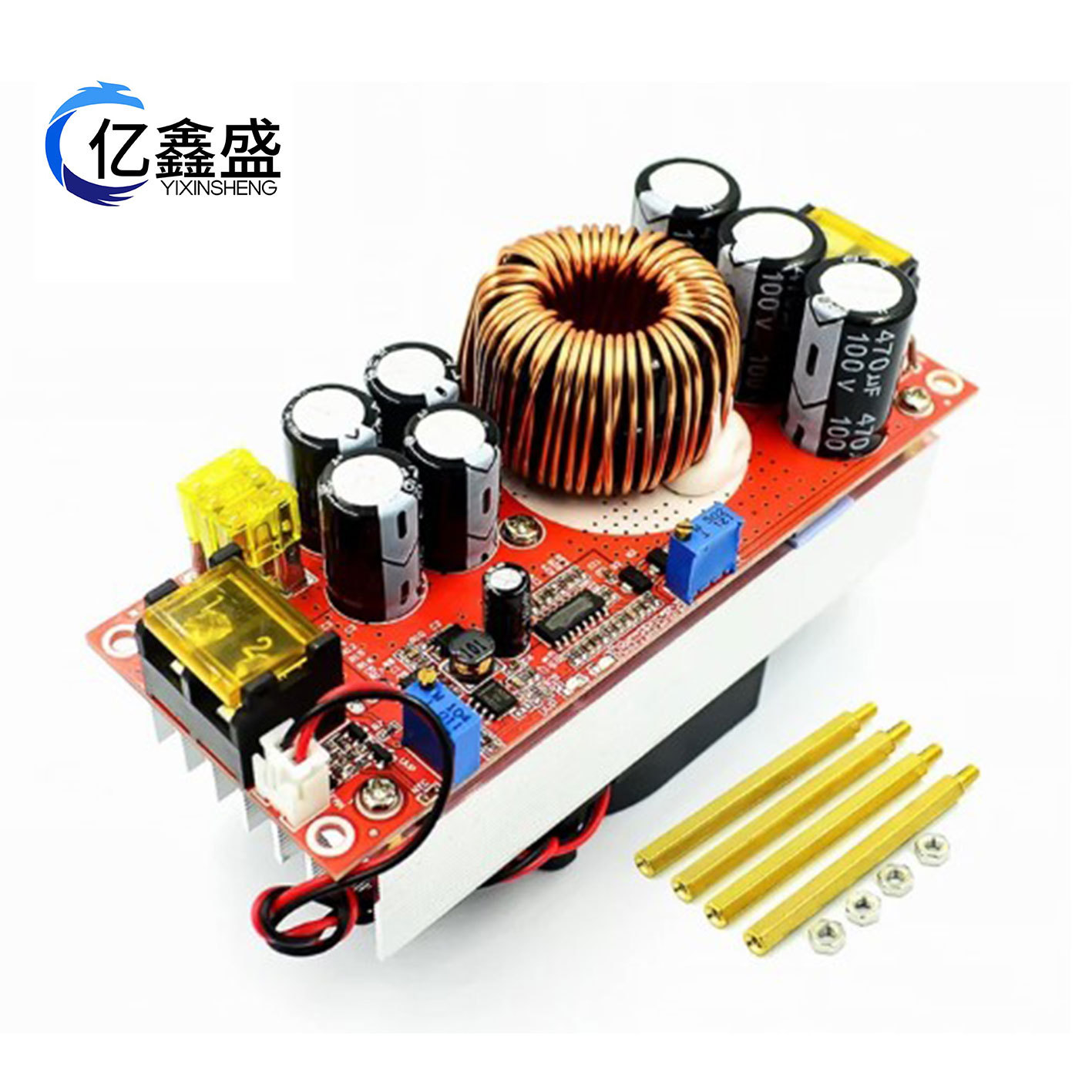1500W DC-DC boost constant voltage constant current adjustable power supply module 12-60V boost to 12-90V