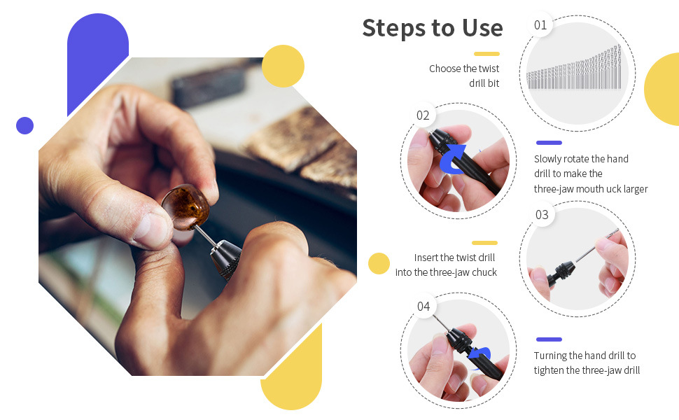 AliExpress TEMU sınır ötesi tedarik siyah mini alüminyum alaşımlı el matkabı 21 adet el büküm matkap seti el yapımı matkap ucu