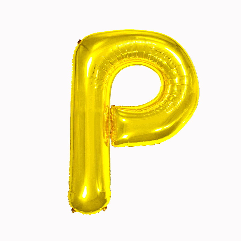 32 pulgadas 40 pulgadas 16 pulgadas inglés carta globo de aluminio fiesta de cumpleaños decoración de la boda papel de aluminio globo escena diseño