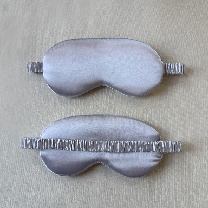 En stock al por mayor máscara de ojo satinado sueño sombreado estudiante transpirable intestino grueso elástico aire viaje máscara de ojo
