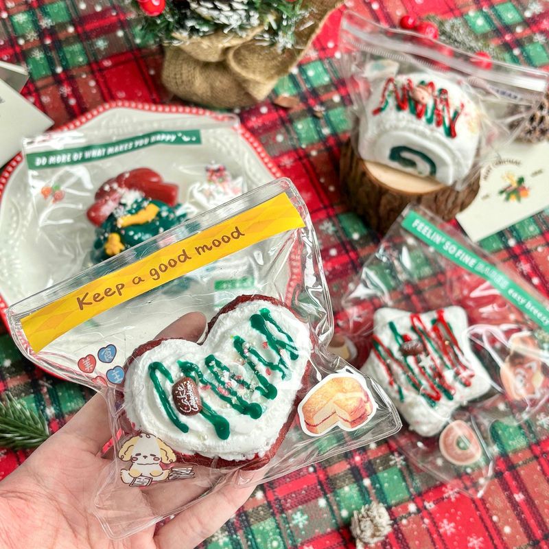 Xiaohongshu クリーム クリーム クリスマス 食品グレードのシリコーン ピンチ減圧おもちゃ ピンチ減圧おもちゃ ピンチ減圧おもちゃ|undefined