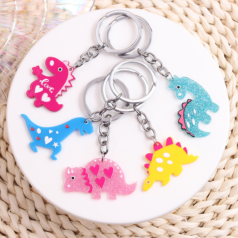 Simple Style Solid Color Stainless Steel Printing Keychain display picture 2