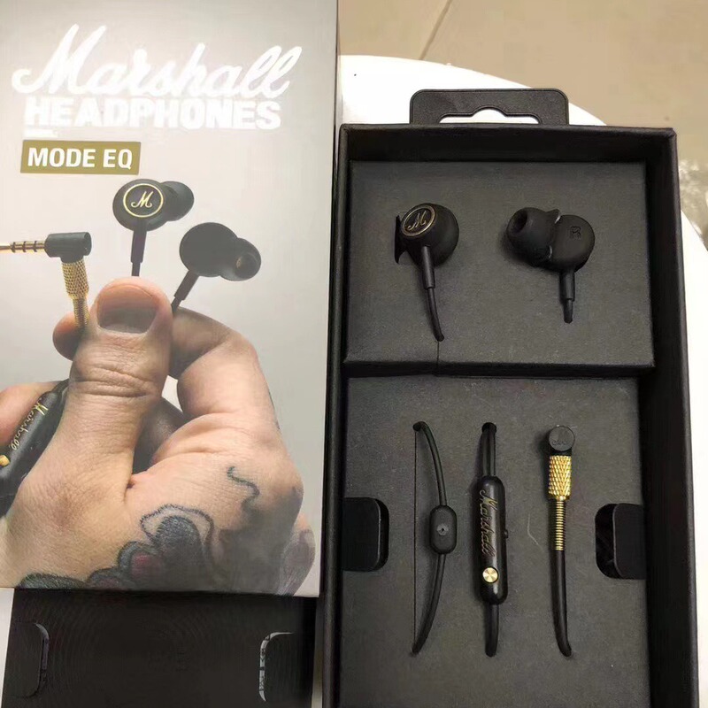 Marshall Marshall Mode Eq Wired In-Ear Plug-In Headphones Hifi British Marshall Rock Bass Marshall Marshall Mode Eq Wired In-Ear Plug-In Headphones Hifi British Marshall Rock Bass