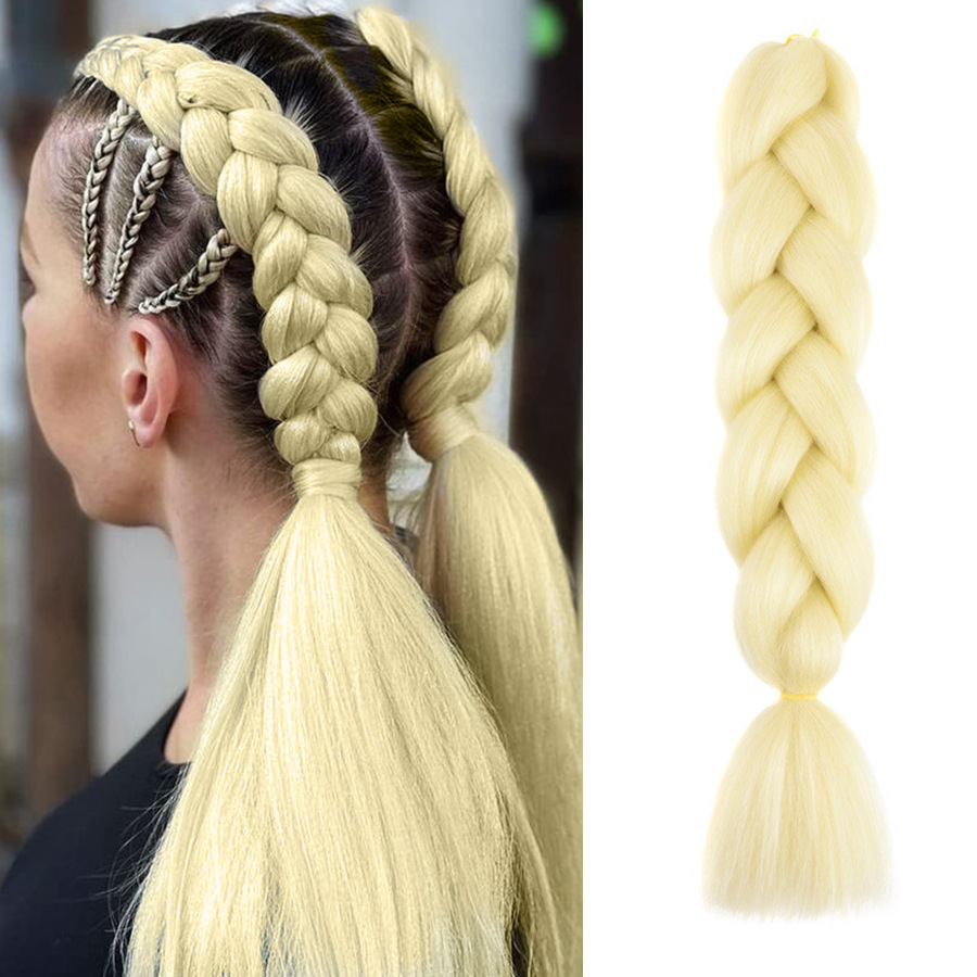 Trenzas Africanas Sintéticas de Fibra de Alta Temperatura para Crochet image 17