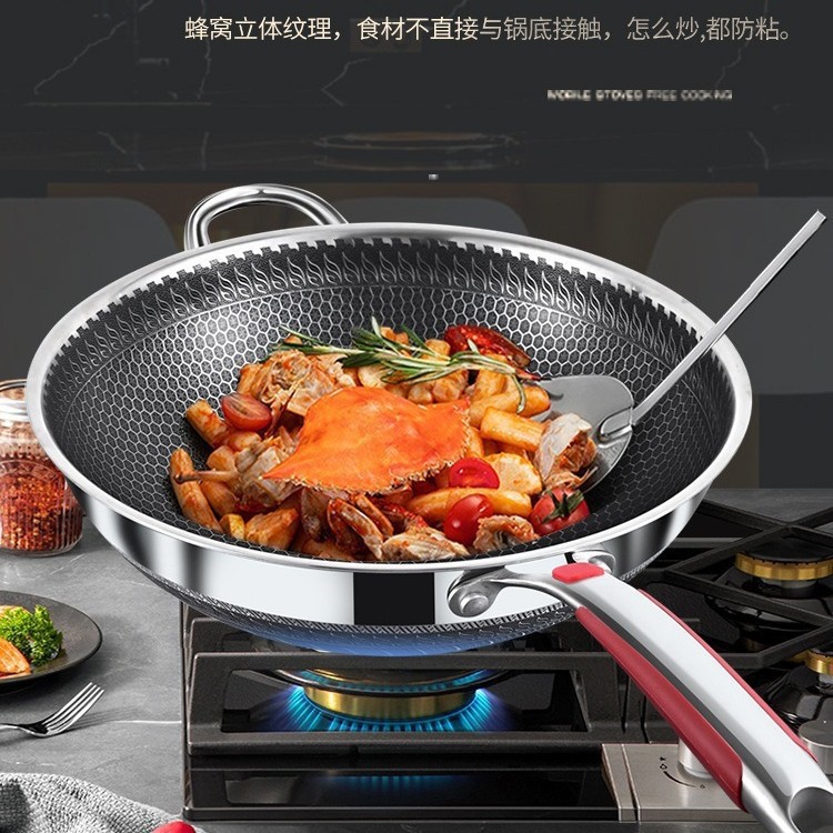 horno electromagnético cóncavo tipo cocina 316 de acero inoxidable inadherente horno de gas doméstico horno de horta