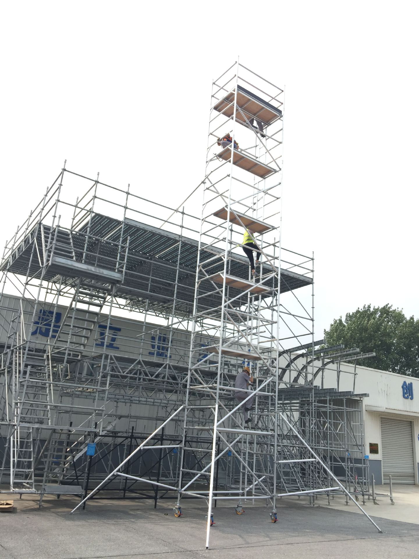 外贸厂家直销铝合金脚手架按图生产脚手架悬挑生产加工亚马逊