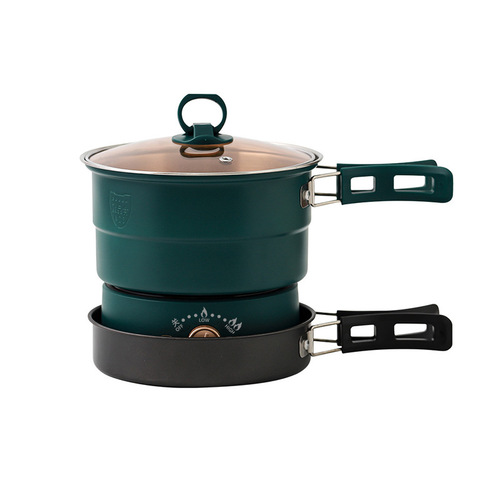 Bedroom foldable electric pot for storage, travel portable multi-function non-stick pot electric hot pot split electric pot