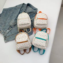 新款双肩女包时尚碎花包女孩手机包复古休闲包女孩街头立体潮包女