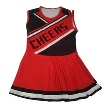 跨境热销无袖连衣裙成年足球宝贝啦啦队服装比赛表演统一跳操裙