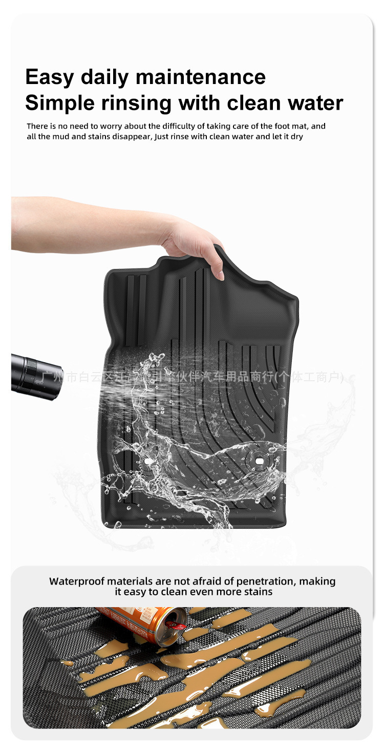 Suitable for 19-23 Toyota Velfire right-hand drive cars, eco-friendly TPE floor mats, cross-border