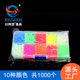Luminous beads suit 10 colors blocking beads rock fishing sea fishing Texas 5mm Luya fishing gear supplies fishing accessories