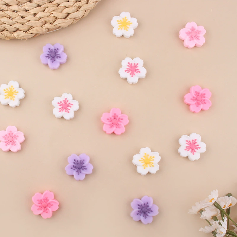 Креативные детские товары «сделай сам», цветок бегонии, силиконовые бусины, детская соска, цепочка для прорезывания зубов, браслет, аксессуары