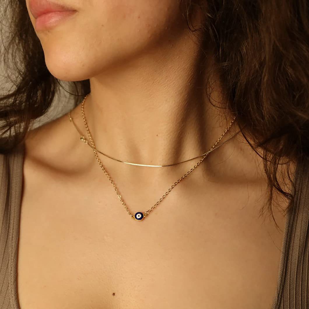 Fashion Devilu0027S Eye Titanium Steel Gold Plated Pendant Necklace 1 Piece