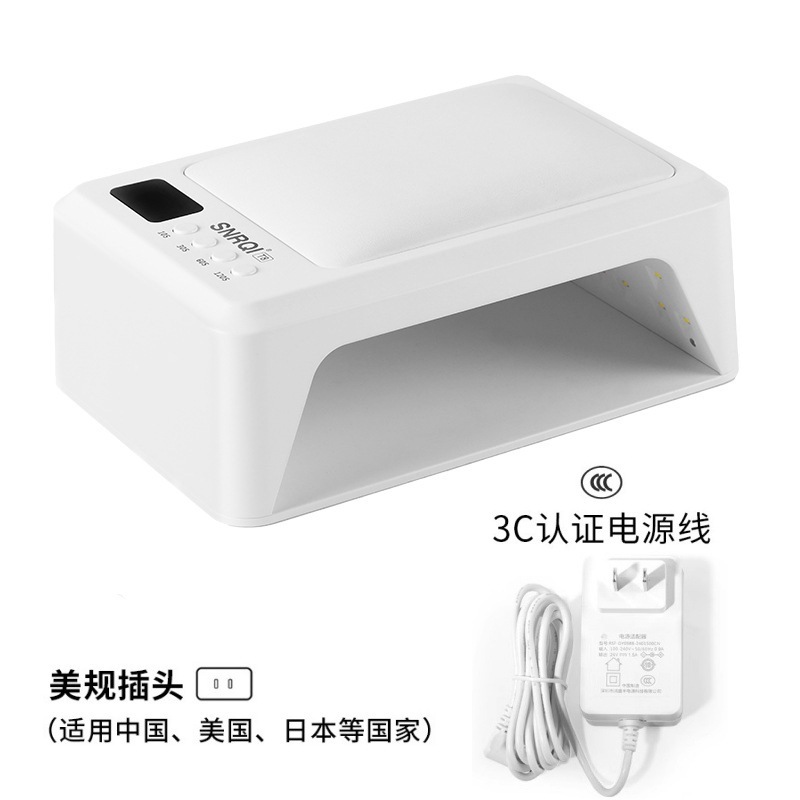 SNRQI速干大功率led黑手照烤指甲油胶T8光疗烤灯美甲店用手枕UV灯|undefined