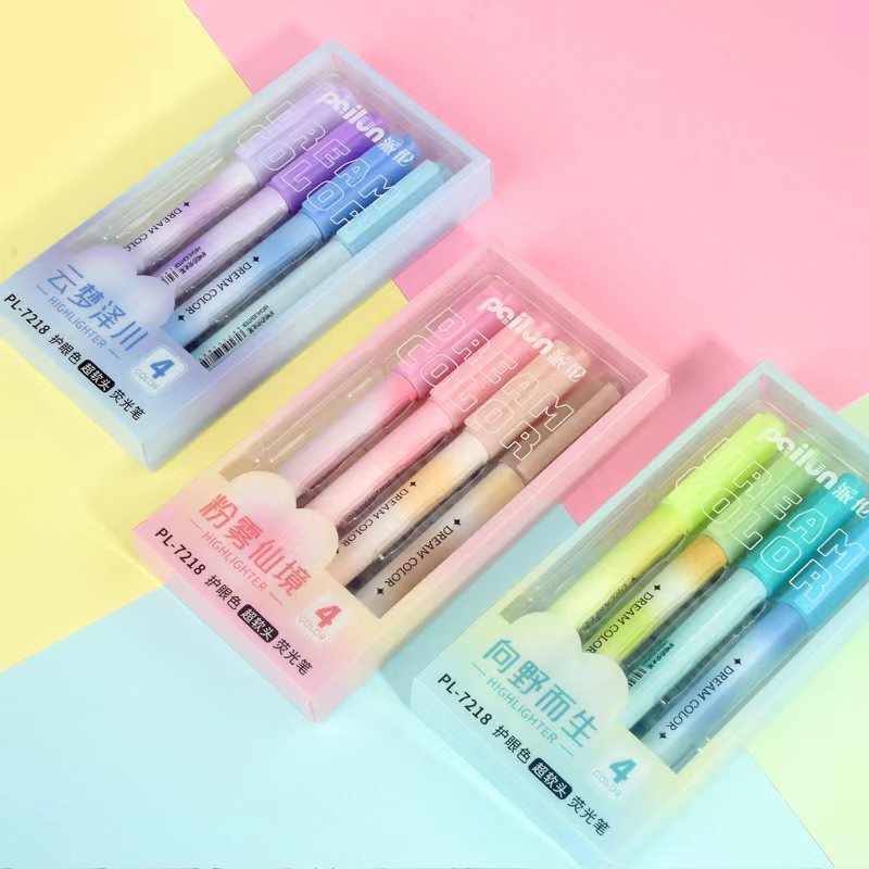 超ソフトヘッド蛍光ペン、高価値、大容量、カラフルな目の保護マーカーペン、学生がハンドブックを書くためのキーマーカーペン|undefined