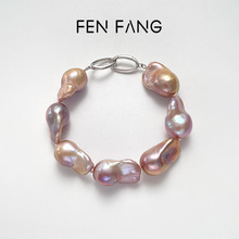 异形巴洛克手链女高级感不规则淡水珍珠手串时尚百搭优雅气质手饰