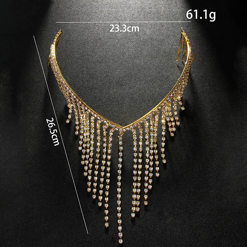 Ventas transfronterizas calientes de diamante bordilla de cabello de la mujer de hadas moda universal accesorios para el cabello de citas diarias gorras