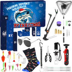クロスボーダー釣り具セット、アウトドア釣りツールと用品、DIY 父の日クリスマスカウントダウンブラインドボックスバッチ