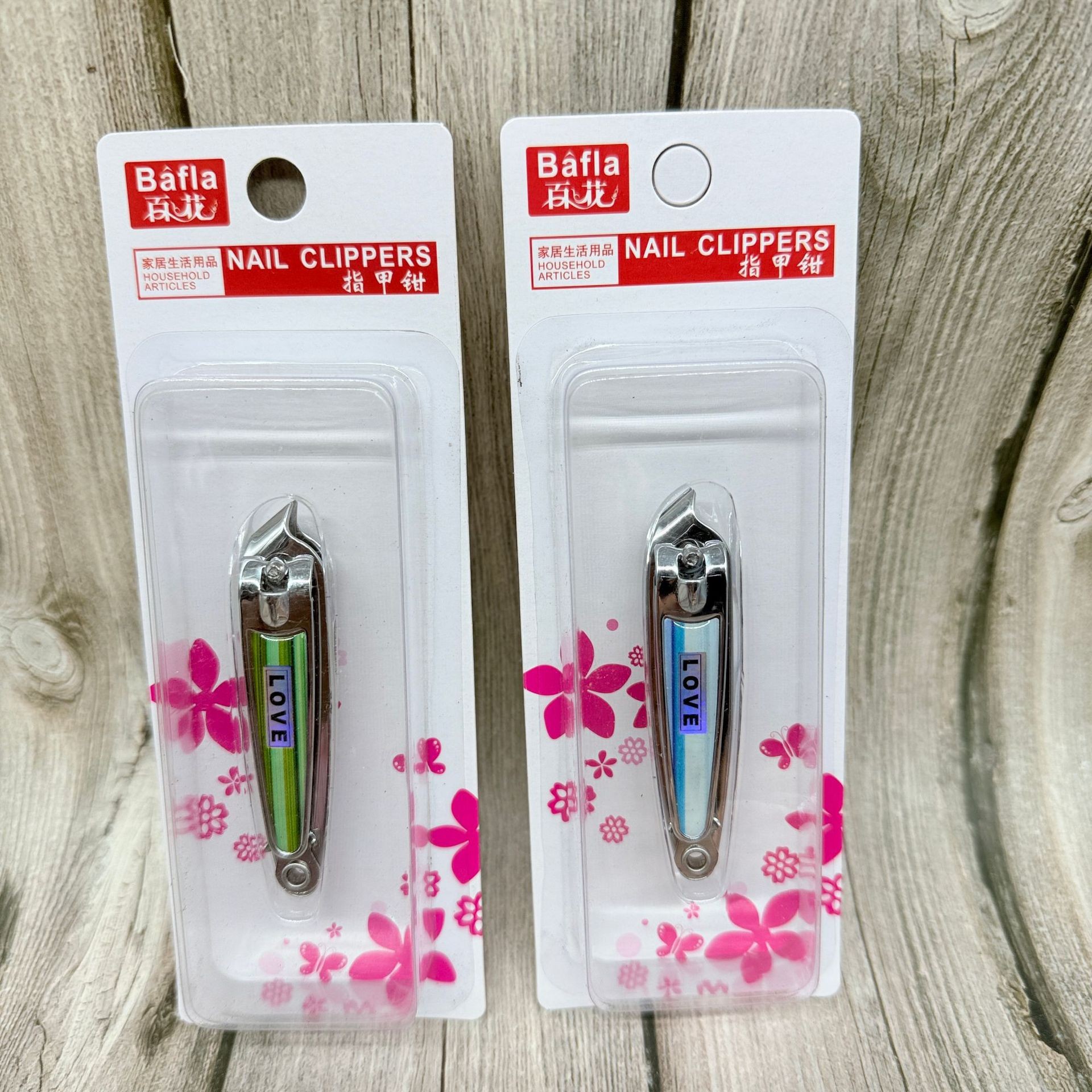 Nail Clipper Hundred Flowers Nail Clipper Nail Clipper Paper Card Packaging Nail Clipper Quality Excellent Baihua Company