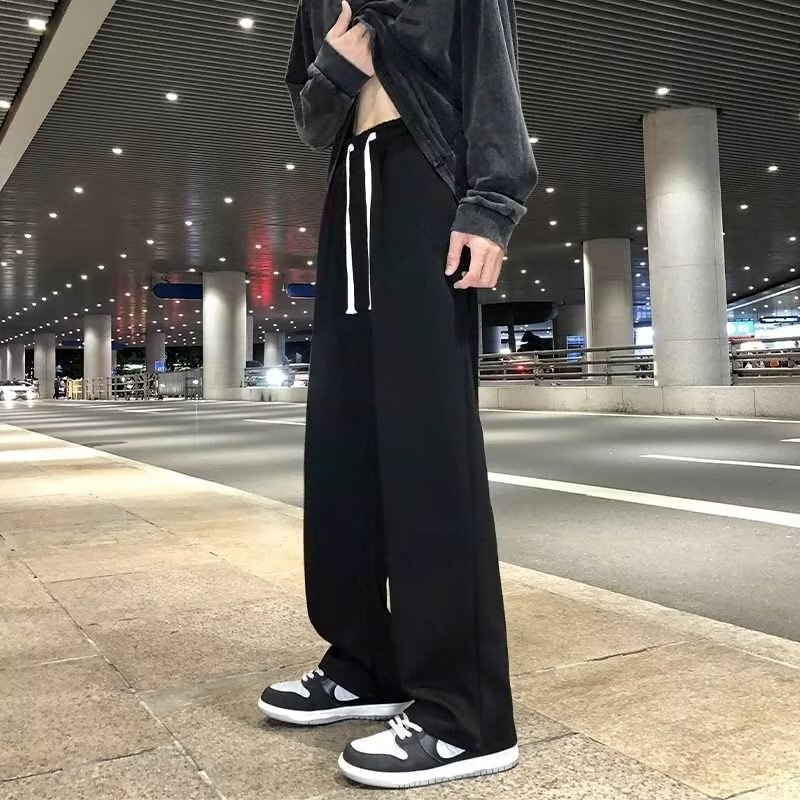 Tall Men's Extended Long-Leg Pants Spring, Autumn, Summer Casual Sweatpants Men's Cross-Border Floor-Length Sports Pants 190