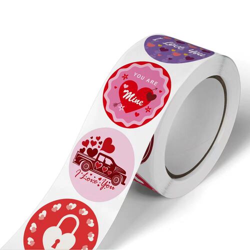 Brand New Self-Adhesive Labels for Gift Boxes, Envelopes, Wrapping Paper, Birthday, Valentine's Day, Gift Decorations, Labels