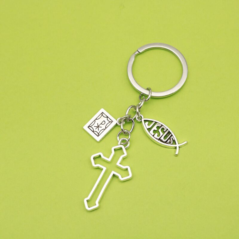 Cross-Border Hot-Selling Cross Keychain Men's and Women's Bags Car Key Pendant Accessories Exquisite and Versatile Cross-Border Hot-Selling Cross Keychain Men's and Women's Bags Car Key Pendant Accessories Exquisite and Versatile