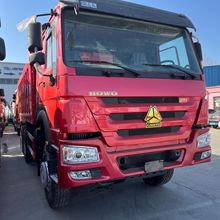 现车出口二手重汽豪沃自卸车全新HOWO后八轮自卸车371自卸渣土车