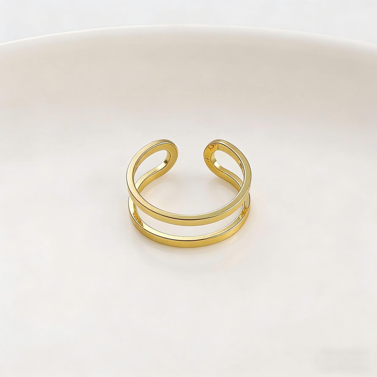 Mixed Simple Metal Ring Round Versatile Finger Ring Wholesale Alloy Retro Rose Gold Finger Ring