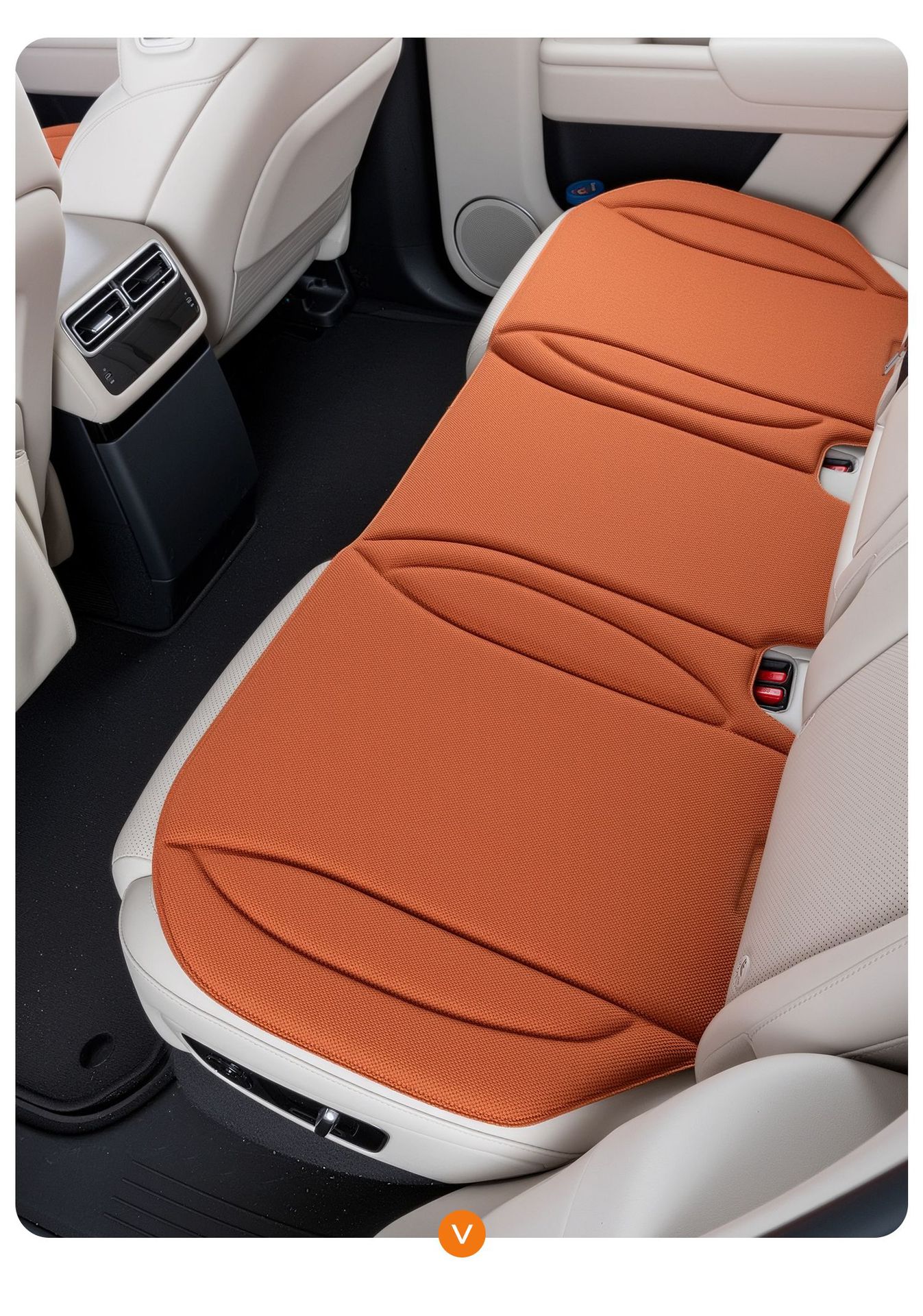 Summer New Car Seat Cushion Seaweed Fiber Summer Latex Seat Cushion Three-Piece Set Integrated Breathable Non-Slip Mat