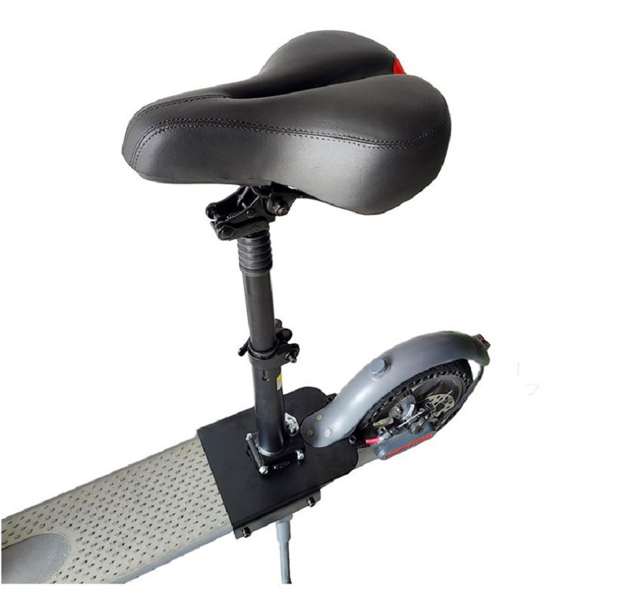 Asiento de scooter eléctrico M365/1S/Lite/Pro Scooter plegable sin perforación con silla de amortiguación doble