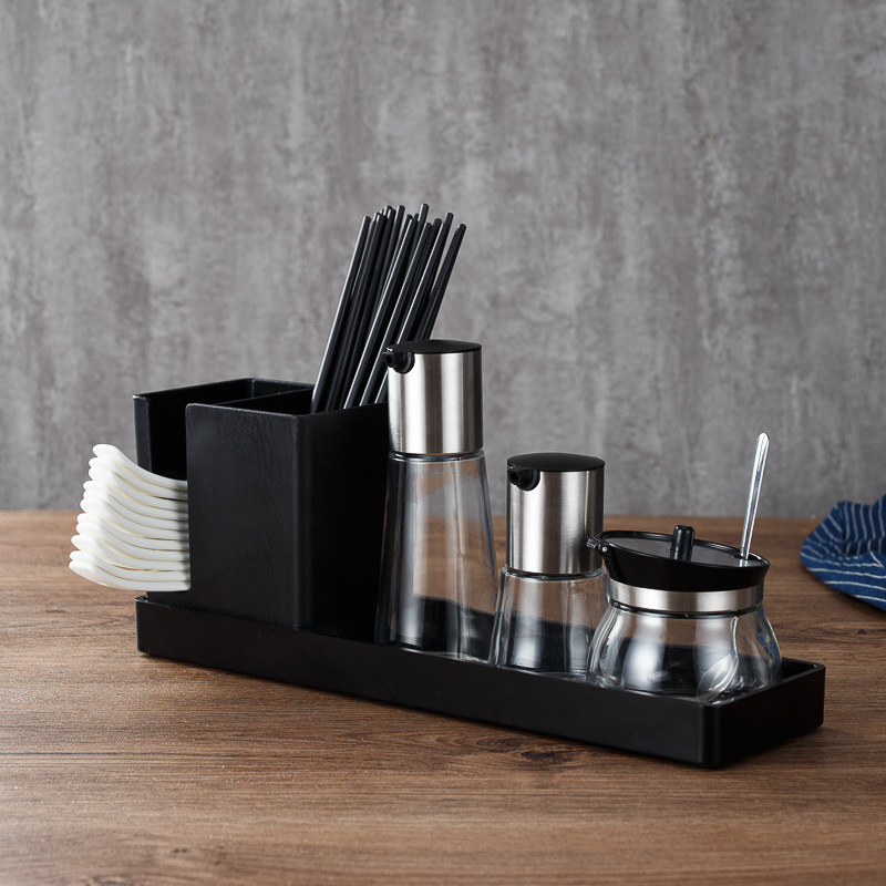 숟가락과 젓가락 대형홀더 유리세트 f (2병+1캔)