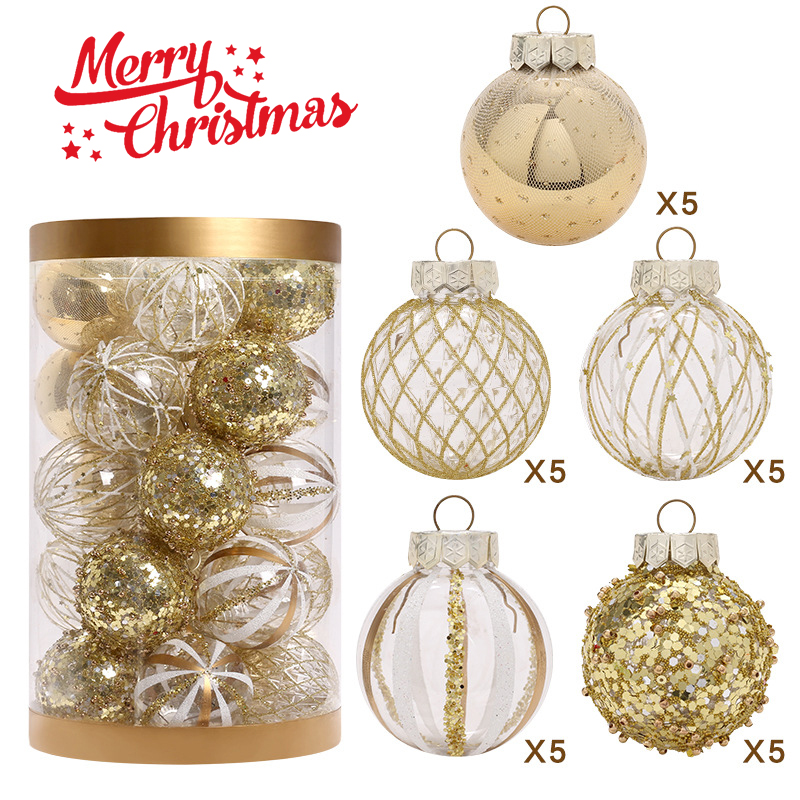 圣诞节装饰球圣诞树场景布置挂件装扮家用橱窗diy创意小挂饰吊饰