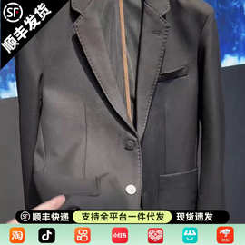 2026春季新款男士修身质感高级西装休闲帅气时尚外套潮流百搭上衣